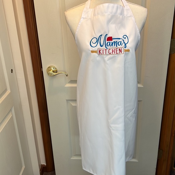 Mama’s Kitchen Embroidered Apron. Great gift for Mom’s, Chefs, Cooks, Holiday’s. - Picture 2 of 3